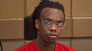 Ynw melly in prison uniform while in court