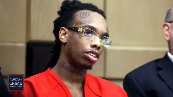 Ynw melly in prison uniform while in court